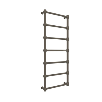 Grzejnik drabinkowy TERMA RETRO, podłączenie SX, wym. 1170 x 504 mm, kolor afrykański brąz