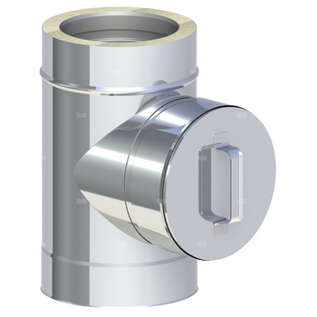 Element rewizyjny fi 130mm (1,0) z wyjściem okrągłym 