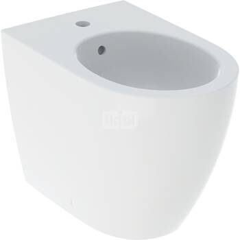 Geberit iCon Bidet stojący, B35cm, H41cm, T56cm, przylegający do ściany, ukryte mocowania, z przelewem, z otworem na baterię, KeraTect