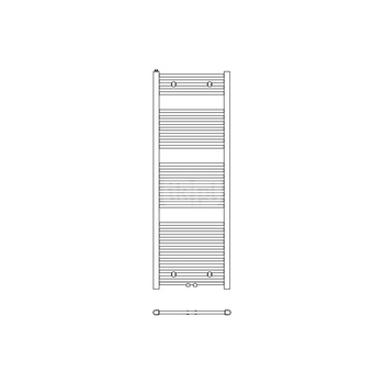 Grzejnik drabinkowy KERMI B20, wym. 764 x 440 mm, kolor biały, moc 315W