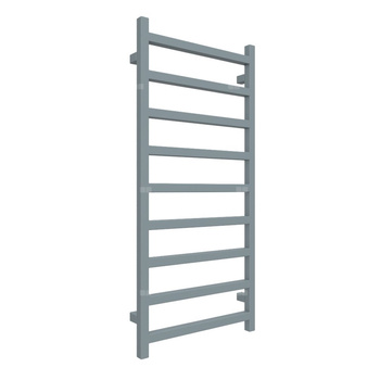 Grzejnik elektryczny TERMA SIMPLE 500 x 1080 mm, kolor szary popielaty RAL7000, moc 400 W, podłączenie E8, kabel spiralny z wtyczką srebrzysty