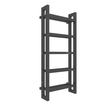 Grzejnik elektryczny TERMA STAND E 1150 x 500 mm, kolor czarny RAL9011, moc 600 W, podłączenie E8, kabel spiralny z wtyczką czarny