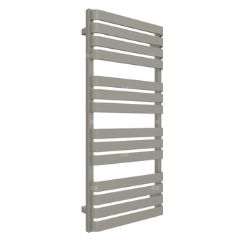 Grzejnik elektryczny TERMA WARP T 500 x 1110 mm, kolor metaliczny kamień, moc 600 W, podłączenie E1, kabel prosty bez wtyczki z maskownicą