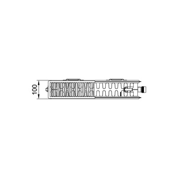 Grzejnik płytowy typ 22 KERMI X2 Profil-V, lewy, z osłonami wym. 500 x 2300 mm, kolor biały, moc 3314 W