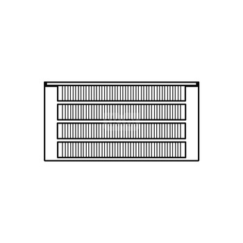 Konwektor Kermi Kon m. Str. Typ44 BH140x255x700mm QN960,weiß,6bar,o. Abd.,AB Uni.