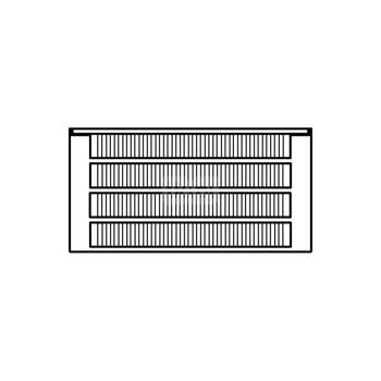 Konwektor Kermi Kon m. Str. Typ44 BH70x255x3000mm QN2799, weiß, 6bar, m. Abd, AB 12