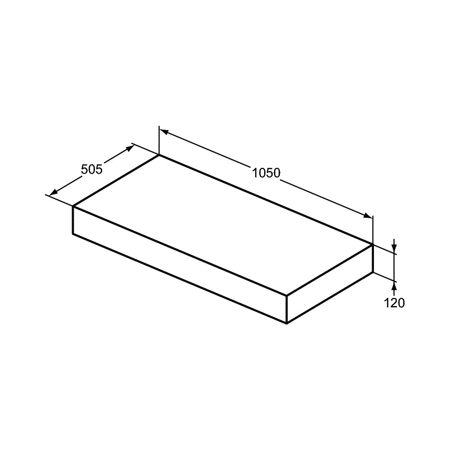 ADAPTO KONSOLA 105X50 GRY STN