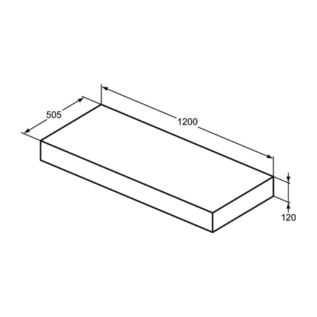 ADAPTO KONSOLA 120X50 WD LBRN