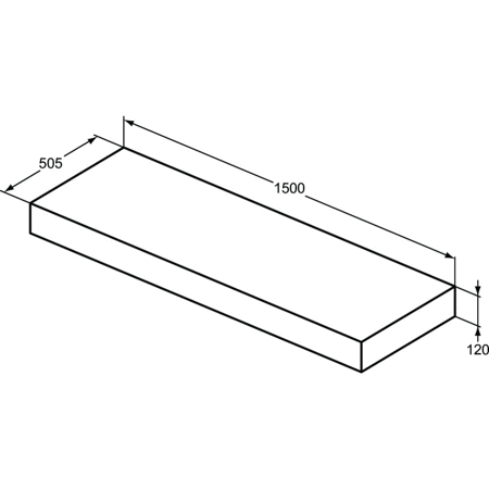 ADAPTO KONSOLA 150X50 GRY STN