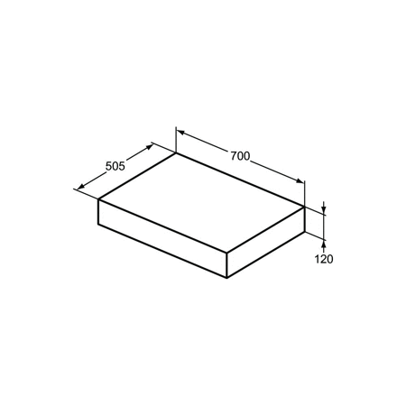 ADAPTO KONSOLA 70X50 GRY STN