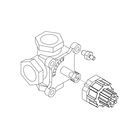 Adapter do siłownika AFRISO ARM 6 Nm