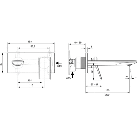 CONCA BATERIA UMYWALKOWA B/IN 220 5L KIT2 BR GOLD