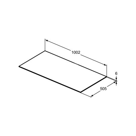 CONCA BLAT CERAM. 100 X 50.5 CM WHM BC/N