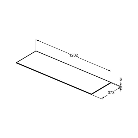 CONCA BLAT CERAM. 120X37 CM WHM BC/NC