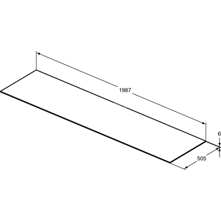 CONCA BLAT CERAM. 200 X 50.5CM BLM BS/NC