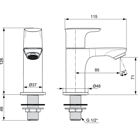 CONNECT AIR BATERIA UMYWALKOWA RUR G1/2 MGN GREY