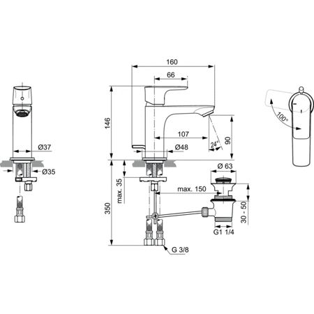 CONNECT AIR BATERIA UMYWALKOWA SLM CH3 GLD