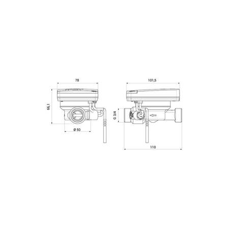 Ciepłomierz QHeat5 qp 0,6 m3/h - powrót