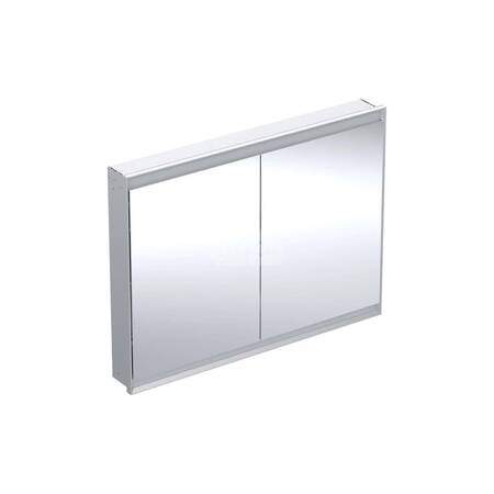 Geberit ONE Szafka z lustrem, Comfort Light, B120cm, H90cm, T15cm, montaż podtynkowy, z dwojgiem drzwi, szary