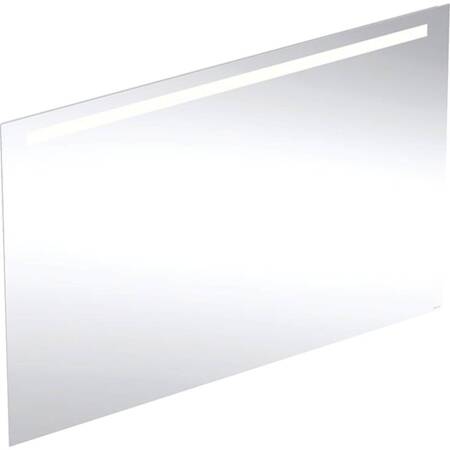 Geberit Option Basic Square Podświetlane lustro, B140cm, H90cm, T3.2cm, oświetlenie u góry, Aluminium anodyzowane