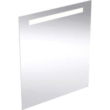 Geberit Option Basic Square Podświetlane lustro, B60cm, H70cm, T3.2cm, oświetlenie u góry, Aluminium anodyzowane