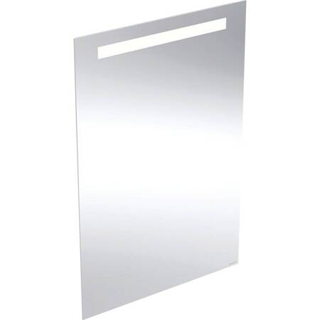 Geberit Option Basic Square Podświetlane lustro, B60cm, H90cm, T3.2cm, oświetlenie u góry, Aluminium anodyzowane