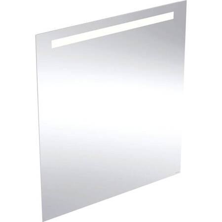 Geberit Option Basic Square Podświetlane lustro, B80cm, H90cm, T3.2cm, oświetlenie u góry, Aluminium anodyzowane