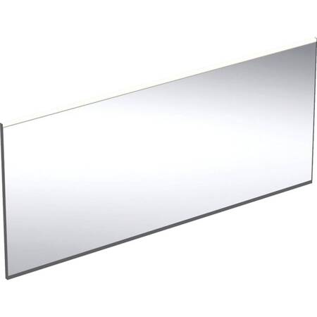 Geberit Option Plus Square Podświetlane lustro, B160cm, H70cm, T3.2cm, z bezpośrednim i pośrednim oświetleniem, czarny mat, Aluminium anodyzowane