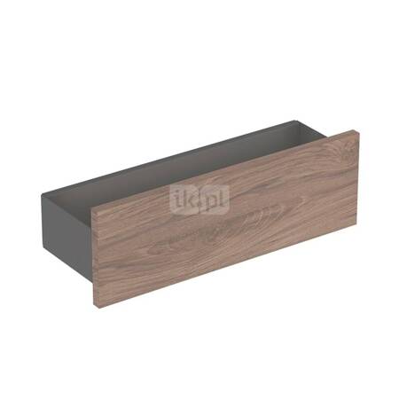 Geberit Smyle Square Półka ścienna, B45cm, H14.8cm, T15cm, otwarta, Orzech włoski hickory