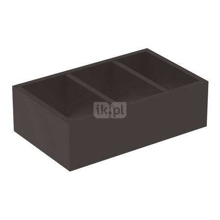 Geberit Smyle Square Wkład do szuflady, podział w kształcie litery H, do szuflady dolnej, B32.3cm, H9.8cm, T20cm, lava