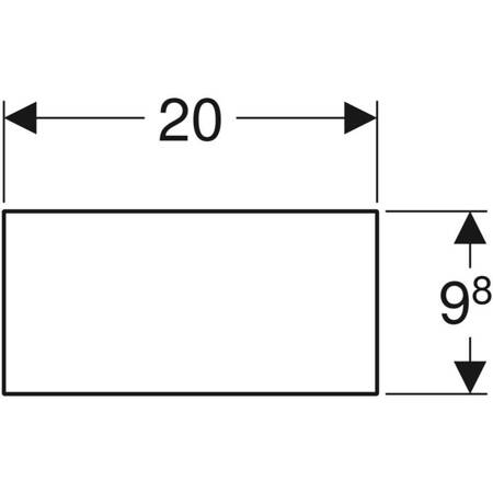 Geberit Smyle Square Wkład do szuflady, podział w kształcie litery H, do szuflady dolnej, B32.3cm, H9.8cm, T20cm, lava