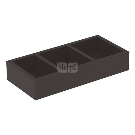 Geberit Smyle Square Wkład do szuflady, podział w kształcie litery H, do szuflady górnej, B32.3cm, H5.9cm, T15cm, lava