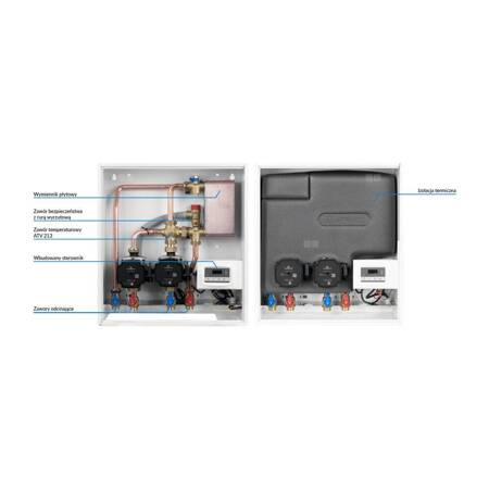 Grupa pompowa AFRISO PrimoBox AHB 622 GZ x GW 3/4'' x 3/4'', z zaworem termostatycznym, z izolacją, z pompą obiegową