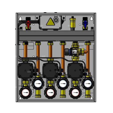 Grupa pompowa AFRISO PrimoBox AZB 301 GZ x GW 3/4'' x 3/4'', z zaworem termostatycznym, z izolacją