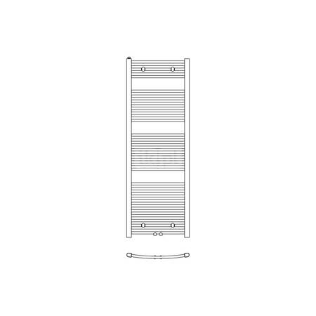 Grzejnik drabinkowy KERMI B20, wym. 1174 x 390 mm, kolor biały, moc 422W