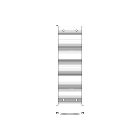 Grzejnik drabinkowy KERMI B20, wym. 1174 x 440 mm, kolor biały, moc 469W