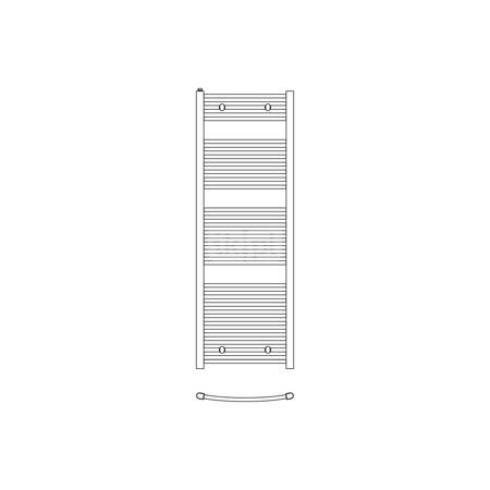 Grzejnik drabinkowy KERMI B20, wym. 1174 x 490 mm, kolor biały, moc 514W