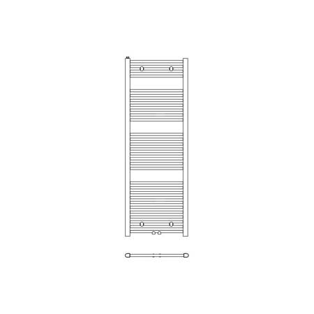 Grzejnik drabinkowy KERMI B20, wym. 764 x 440 mm, kolor biały, moc 315W