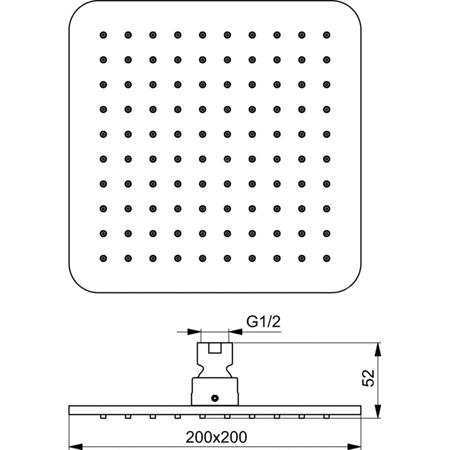 IDEALRAIN CUBE DESZCZOWNICA 200