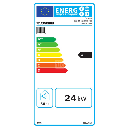 Kocioł gazowy jednofunkcyjny BOSCH TERMOTECHNIKA Cerapur Smart ZSB 24-5C kondensacyjny wiszący 25.1 kW