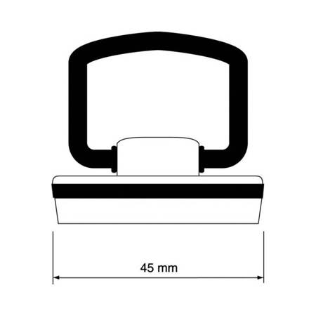 Korek do spustu 45mm z uchwytem CHROM