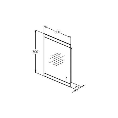 M+L LUSTRO LIGHT 50X70 38.6W 230V