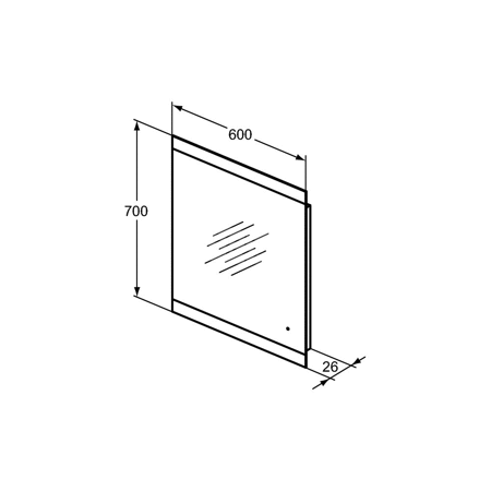 M+L LUSTRO LIGHT 60X70 40.5W 230V