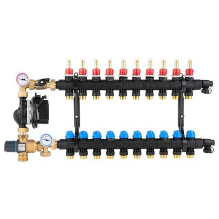Moduł mieszający BTU 502 do ogrzewania podłogowego z zaworem ATM 761, pompa Grundfos UPM3 AUTO
