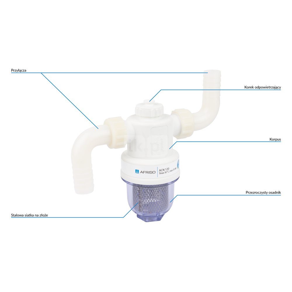 Neutralizator kondensatu ACN 120, G3/4'' x 20 mm, CaCO3