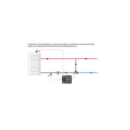 Regulator stałotemperaturowy ACT 443 ProClick, 2 czujniki, 230 V AC, 10 - 90'C z funkcją sterowania pompą