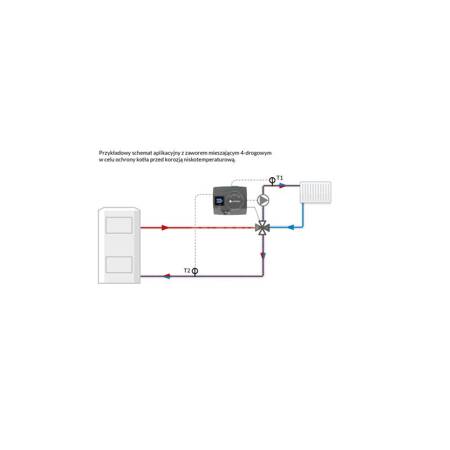 Regulator stałotemperaturowy ACT 443 ProClick, 2 czujniki, 230 V AC, 10 - 90'C z funkcją sterowania pompą