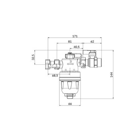 Separator AFRISO ADS 110, do C.O., 3 bar / 90'C, 3/4'' (GW), z wkładem magnesowymInstalacje i źródła ciepła