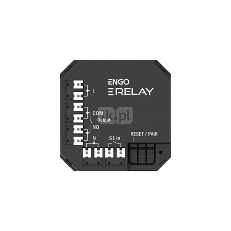 Smart Relay - Inteligentny przekaźnik ZigBee do systemu ENGO Smart, 1x12A, NO-COM