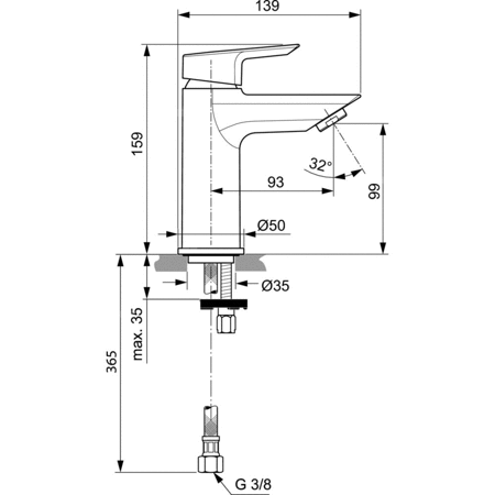 TESI BATERIA UMYWALKOWA 5L/MIN B/K